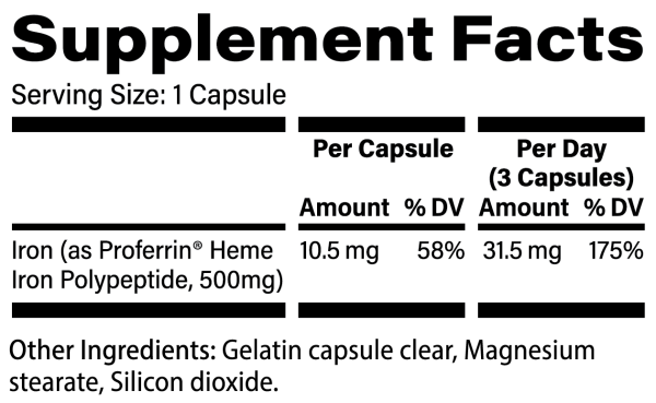 Proferrin Clear - Heme Iron
